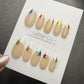 Timed Offer 4 For 3) Handmade Press On Star Pop Gel Acrylic Nails
