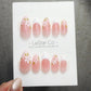 Timed Offer 4 For 3) Handmade Press On Spring Petals Gel Acrylic Nails