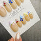 Timed Offer 4 For 3) Handmade Press On Fruit Market Gel Acrylic Nails