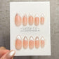 Timed Offer 4 For 3) Handmade Press On Silver Veil Cat Eye Gel Nails