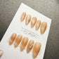 Timed Offer 4 For 3) Handmade Press On Sand Pearl Cat Eye Gel Nails