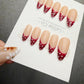 Timed Offer 4 For 3) Handmade Press On Retro Dot Gel Acrylic Nails