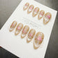 Timed Offer 4 For 3) Handmade Press On Moonlight Wishes Gel Acrylic Nails