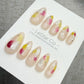 Timed Offer 4 For 3) Handmade Press On Dream Nebula Gel Acrylic Nails