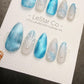 Timed Offer 4 For 3) Handmade Press On Crystal Wings Gel Acrylic Nails