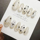 Timed Offer 4 For 3) Handmade Press On Paris Noir Gel Acrylic Nails