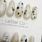 Timed Offer 4 For 3) Handmade Press On Paris Noir Gel Acrylic Nails