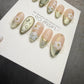 Timed Offer 4 For 3) Handmade Press On Fresh Dewdrop Gel Acrylic Nails
