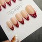 Timed Offer 4 For 3) Handmade Press On Retro Dot Gel Acrylic Nails