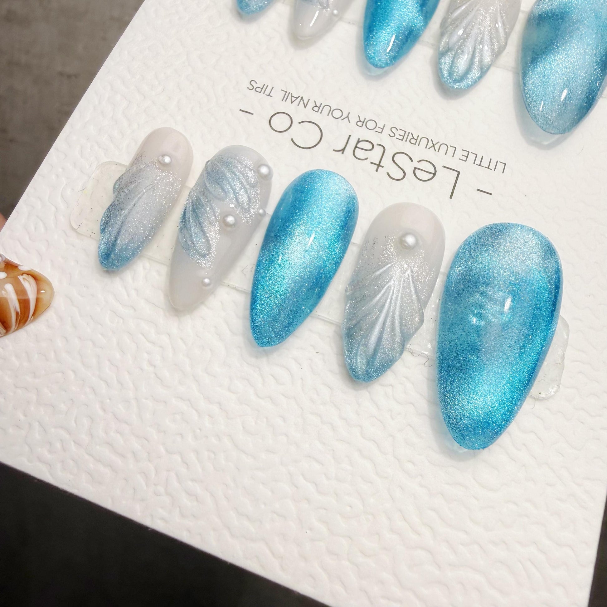 Timed Offer 4 For 3) Handmade Press On Crystal Wings Gel Acrylic Nails