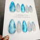 Timed Offer 4 For 3) Handmade Press On Crystal Wings Gel Acrylic Nails