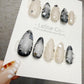 Handmade Moonlight Orbit Cat Eye Gel Press On Nails