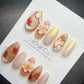 Handmade Strawberry Glow Gel Press On Nails – Sparkle Blue Manicure