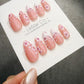 Timed Offer 4 For 3) Handmade Press On Sakura Season Gel Nails
