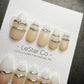 Timed Offer 4 For 3) Handmade Press On Silver Halo 3D Effect Gel Nails