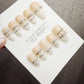 Timed Offer 4 For 3) Handmade Press On Silver Halo 3D Effect Gel Nails