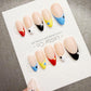 Timed Offer 4 For 3) Handmade Press On Happy Dots Gel Acrylic Nails