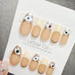 Timed Offer 4 For 3) Handmade Press On Mystic Eyes Gel Acrylic Nails