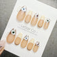 Timed Offer 4 For 3) Handmade Press On Mystic Eyes Gel Acrylic Nails