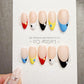 Timed Offer 4 For 3) Handmade Press On Happy Dots Gel Acrylic Nails