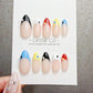 Timed Offer 4 For 3) Handmade Press On Happy Dots Gel Acrylic Nails