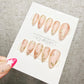 4 for 3 timed offer Gilded Petal Waltz Press On Nails, Pink Flowers and Gold Chrome Leaves, Nude Almond