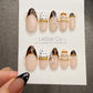 4 for 3 timed offer Tortoise Butterfly Bijou Press On Nails, Tortoiseshell French Tips, Butterfly and Gold Accents