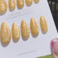 Reusable Honeycomb Orange Cat eye | Nails Premium Press on Nails Gel Manicure | Fake Nails | Handmade | Lestarco faux nails 437zz