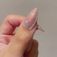 Sugarplum Fairy |Cat Eye Gel Polish | Sheer Pink w/Silver Red Shimmer | Long Lasting Brush on UV Gels Nail DIY  Manicure Nail Art Supply