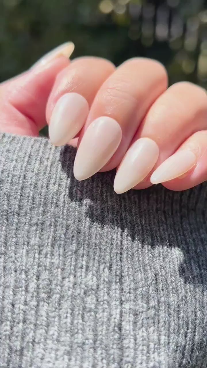 Subtle Beige | Sheer Nude Colour | Ultra Shine Long Lasting Brush on UV Gels Home Nail DIY False Tips Manicure Nail Art Supply