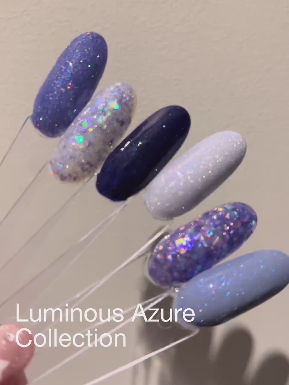 Mysterious Night Gel Polish | Deep Blue w/ Diamond Glitter | Ultra Shine Home Nail DIY  Manicure Nail Art Supply By LUMIQO