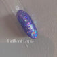 Brilliant Lapis Gel Polish | Sheer Blue w/ Multi Size Chunky Glitter | Ultra Shine Home Nail DIY  Manicure Nail Art Supply By LUMIQO