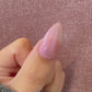 Spaceship | Sheer Pink Purple Shimmer | Ultra Shine Long Lasting Brush on UV Gels Home Nail DIY False Tips Manicure Nail Art Supply