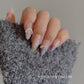 Reusable Chic Cluster Premium Short Press on Nails Gel Manicure | Fake Nails | Handmade | Lestarco faux nails BB246