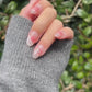 Reusable Blush and Pearl | Premium Press on Nails Gel | Fake Nails | Cute Fun Colorful Colorful Gel Nail Artist faux nails xx217