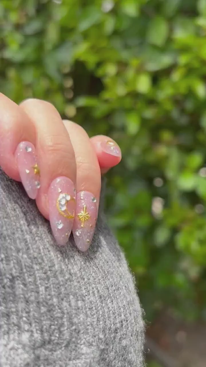Reusable Sailor Moon Inspired | Premium Press on Nails Gel | Fake Nails | Cute Fun Colorful Colorful Gel Nail Artist faux nails 139zz