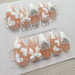 Reusable Valentine Heart Premium Press on Nails Gel Manicure | Fake Nails | Handmade | Lestarco faux nails XWZ110