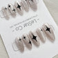 Reusable Shimmer Star Premium Short Press on Nails Gel Manicure | Fake Nails | Handmade | Lestarco faux nails XWZ123