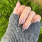 Reusable Gradient Black Premium Short Press on Nails Gel Manicure | Fake Nails | Handmade | Lestarco faux nails XWZ130