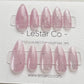 Reusable Summer Star Pink Glitter | Premium Press on Nails Gel Manicure | Fake Nails | Handmade Gel Nail Artist faux nails 133zz