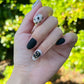 Reusable Matte Black Gold Foil Premium Press on Nails Gel Manicure | Fake Nails | Handmade | Lestarco faux nails xwz142