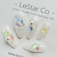 Reusable Sweet Candy with Pearls | Premium Press on Nails Gel Manicure | Fake Nails | Handmade | Lestarco faux nails 141zz