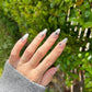 Reusable Shimmer Star Premium Short Press on Nails Gel Manicure | Fake Nails | Handmade | Lestarco faux nails XWZ123