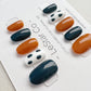 Reusable Abstract Nail Premium Press on Nails Gel Manicure | Fake Nails | Handmade | Lestarco faux nails xwz140