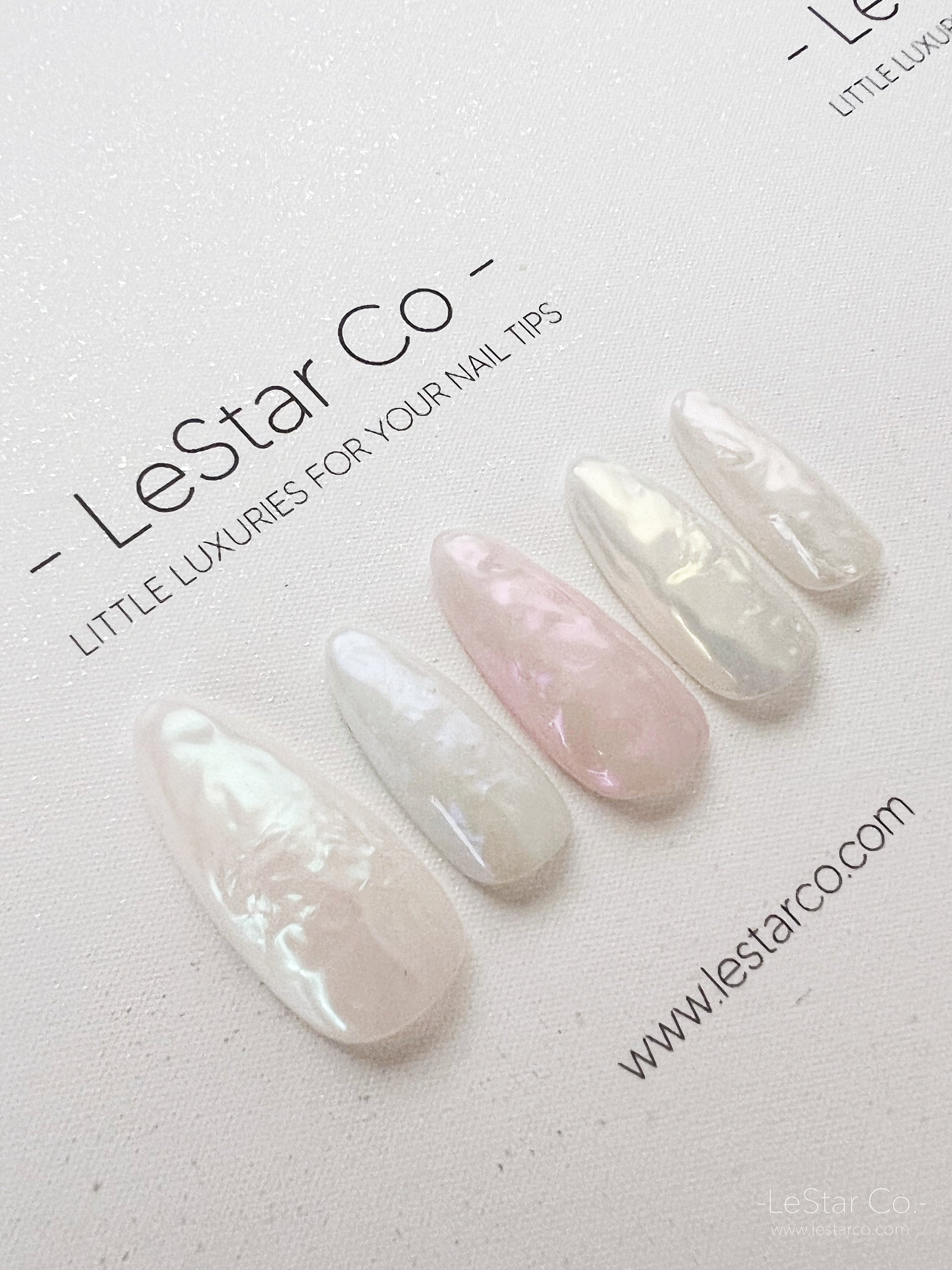 Reusable Pearl | Premium Press on Nails Gel Manicure | Fake Nails | Handmade | Lestarco faux nails 149zz