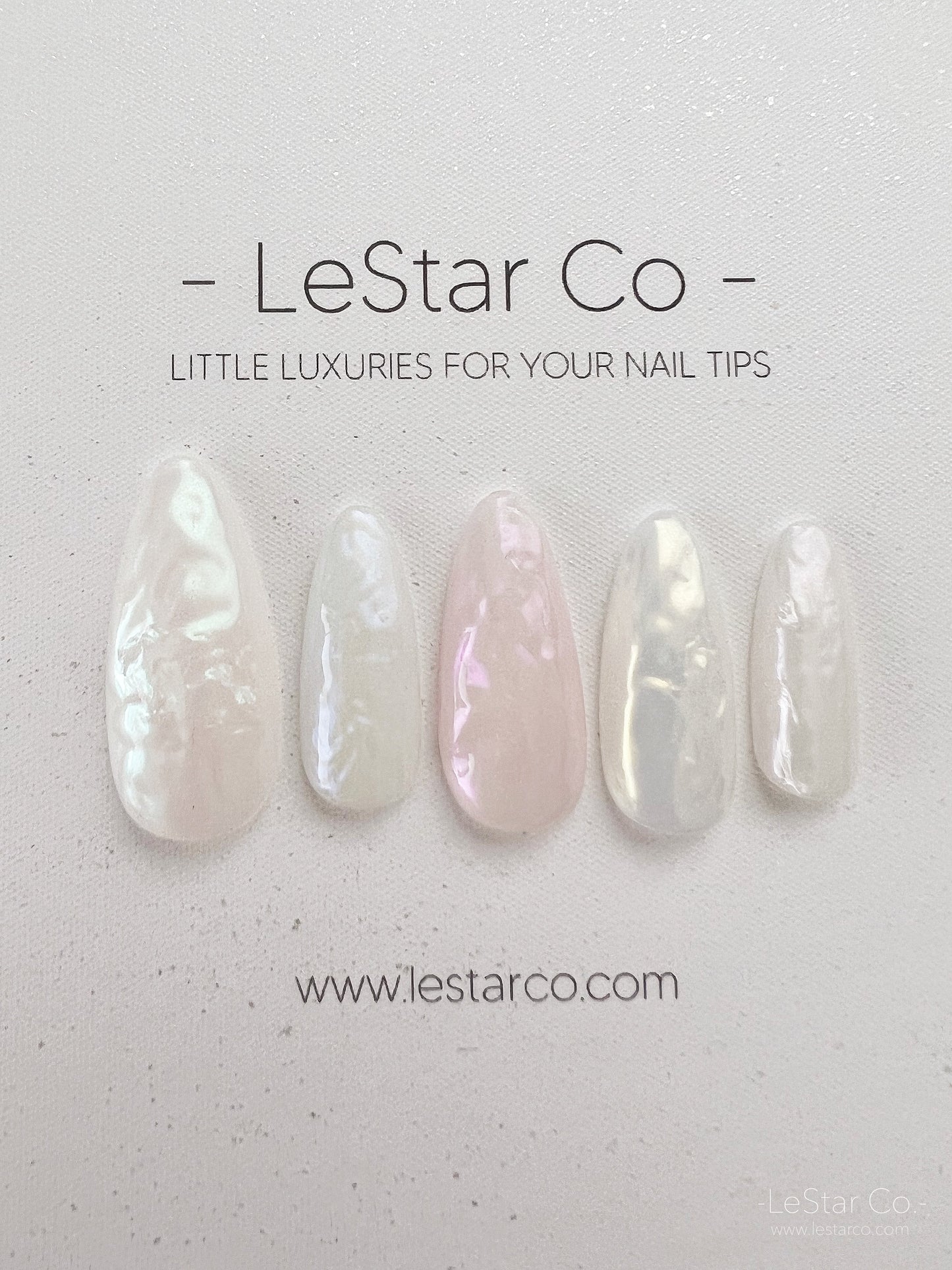 Reusable Pearl | Premium Press on Nails Gel Manicure | Fake Nails | Handmade | Lestarco faux nails 149zz