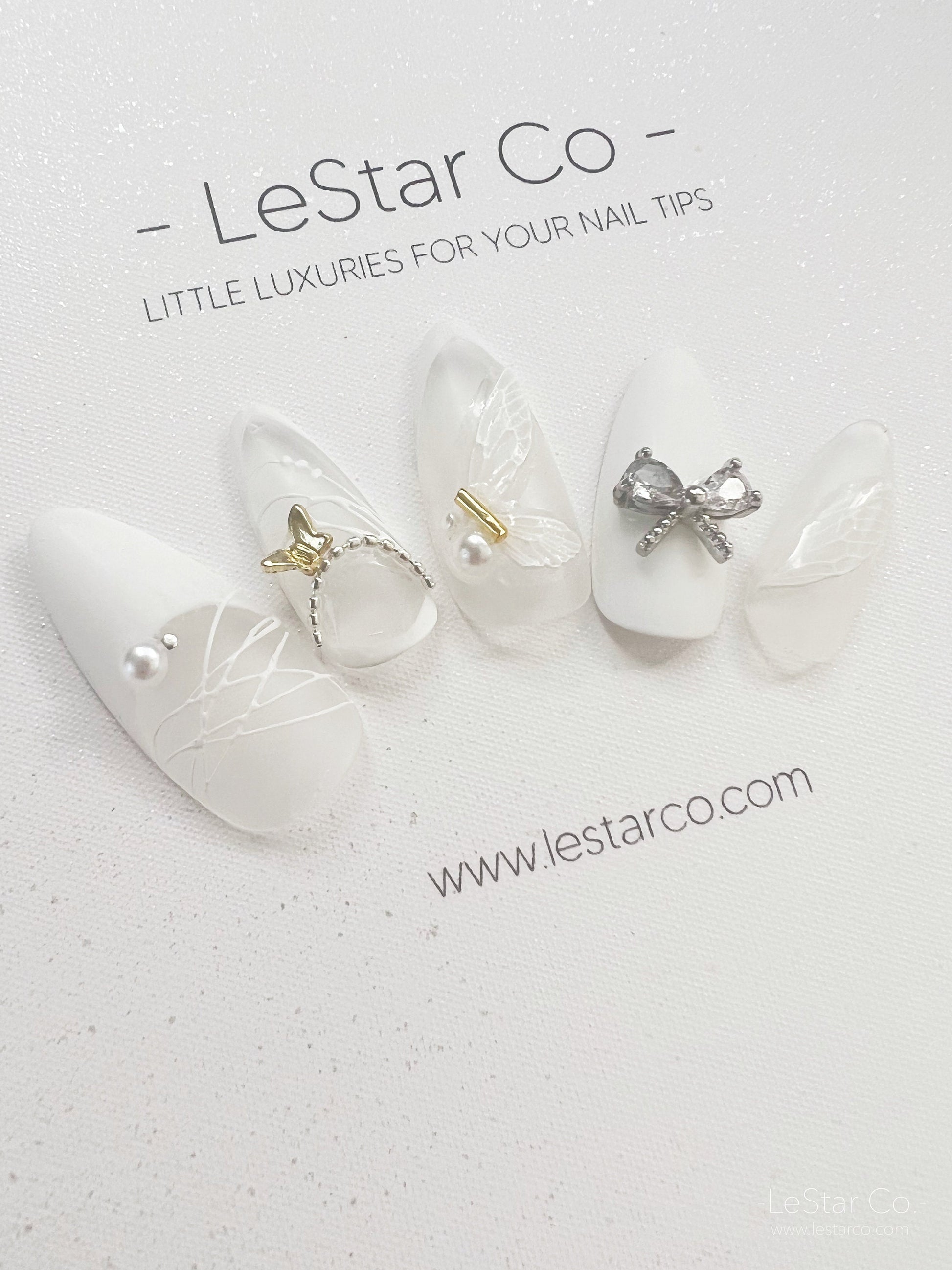 Reusable Butterfly Fairy | Premium Press on Nails Gel Manicure | Fake Nails | Handmade | Lestarco faux nails 151zz