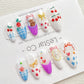 Reusable Bunny and Bear Nails Premium Short Press on Nails Gel Manicure | Fake Nails | Handmade | Lestarco faux nails MXJ161