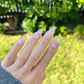 Reusable Aurora Heart Bear Nails Premium Short Press on Nails Gel Manicure | Fake Nails | Handmade | Lestarco faux nails MXJ163
