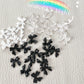 10PCS UV Colour Change Bowtie Ribbon/ Black /White Nail Decals/ Nail Art DIY Charm Bowknot  Resin Supply